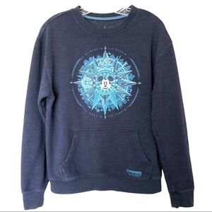 Disney Parks Sweatshirt Blue Crewneck Size Small